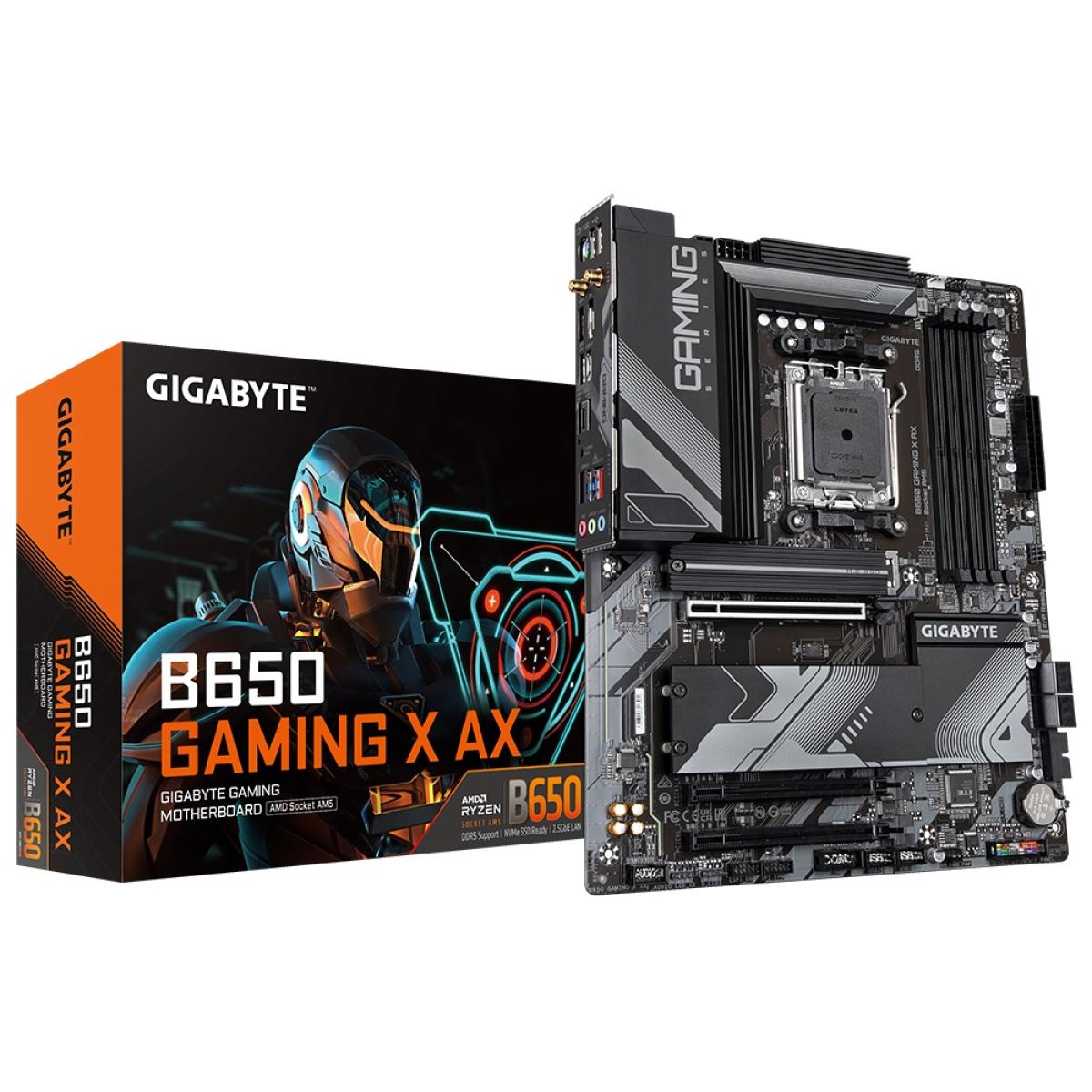 GIGABYTE B650 GAMING X AX (WiFi 6E) AMD RYZEN 7000 Series AM5/DDR5/PCIe 4.0/3xM.2 - ATX Gaming MotherBoard