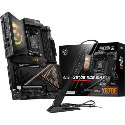MSI MEG X870E ACE MAX (Wi-Fi 7) AMD RYZEN 7000 8000 9000 Series AM5/DDR5/PCIe 5.0/5xM.2 - ATX Gaming MotherBoard