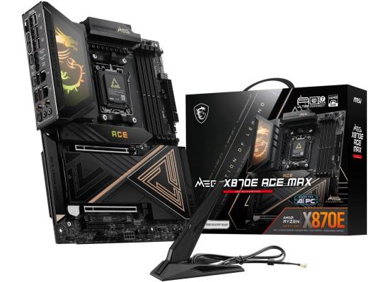 MSI MEG X870E ACE MAX (Wi-Fi 7) AMD RYZEN 7000 8000 9000 Series AM5/DDR5/PCIe 5.0/5xM.2 - ATX Gaming MotherBoard