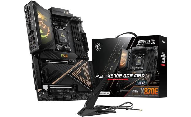 MSI MEG X870E ACE MAX (Wi-Fi 7) AMD RYZEN 7000 8000 9000 Series AM5/DDR5/PCIe 5.0/5xM.2 - ATX Gaming MotherBoard