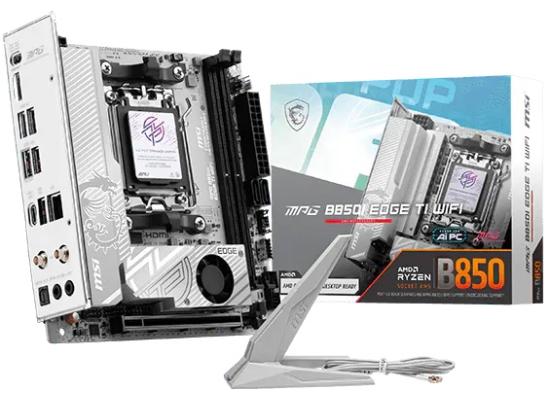 MSI MPG B850I EDGE TI WIFI (Wi-Fi 7) AMD RYZEN 7000 8000 9000 Series AM5/DDR5/PCIe 5.0/2xM.2 - Mini-ITX Gaming MotherBoard