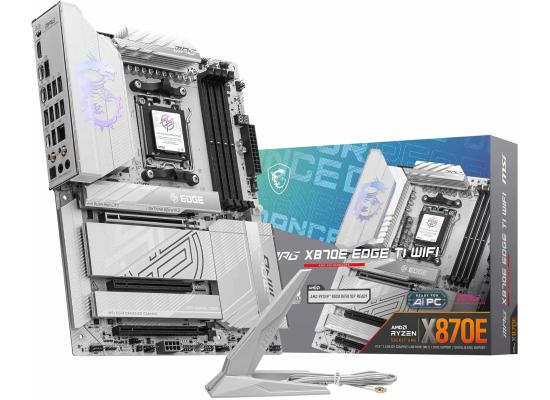MSI MPG X870E EDGE TI WIFI (Wi-Fi 7) AMD RYZEN 7000 8000 9000 Series AM5/DDR5/PCIe 5.0/4xM.2 - ATX Gaming MotherBoard