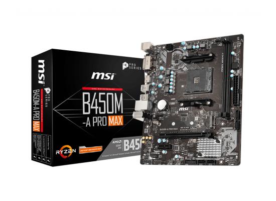 MSI AMD B450M-A PRO MAX AM4 Micro ATX DDR4 M.2, USB 3 -  Motherboard