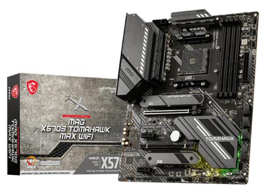 MSI MAG X570S TOMAHAWK Wi-Fi 6E, AMD Ryzen AM4,PCIe4.0, USB 3.2, SATA 6Gb/s, ATX Gaming Motherboard 