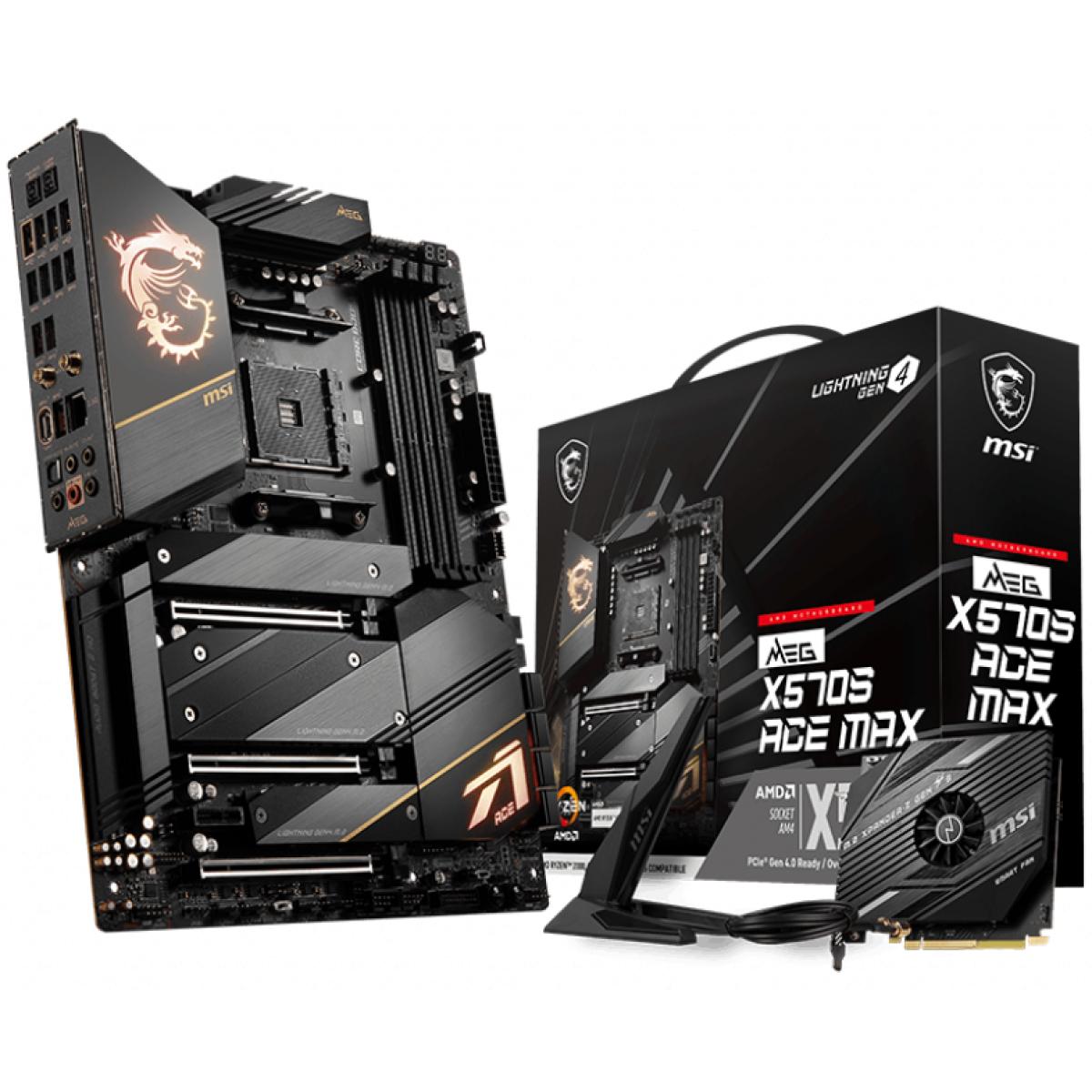 MSI MEG X570S ACE MAX Wi-Fi 6E, AMD Ryzen AM4,PCIe4.0, USB 3.2, SATA 6Gb/s, ATX Gaming Motherboard