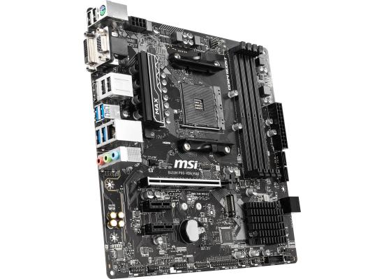 MSI AMD B450M PRO-VDH Max AM4 Micro ATX DDR4-SDRAM Motherboard