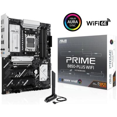 ASUS PRIME B850-PLUS WIFI (Wi-Fi 6E) AMD RYZEN 7000 8000 9000 Series AM5/DDR5/PCIe 5.0/3xM.2 - ATX Gaming MotherBoard
