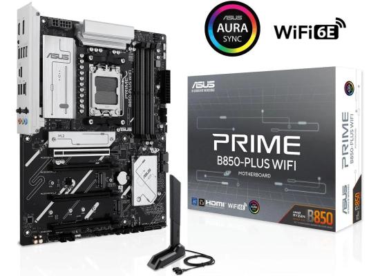 ASUS PRIME B850-PLUS WIFI (Wi-Fi 6E) AMD RYZEN 7000 8000 9000 Series AM5/DDR5/PCIe 5.0/3xM.2 - ATX Gaming MotherBoard