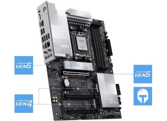 MSI PRO X870E-P WIFI (Wi-Fi 7) AMD RYZEN 7000 8000 9000 Series AM5/DDR5/PCIe 5.0/3xM.2 - ATX Gaming MotherBoard
