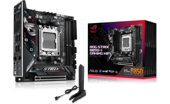 ASUS ROG STRIX B850-I GAMING WIFI (Wi-Fi 7) AMD RYZEN 7000 8000 9000 Series AM5/DDR5/PCIe 5.0/2xM.2 - Mini ITX Gaming MotherBoard