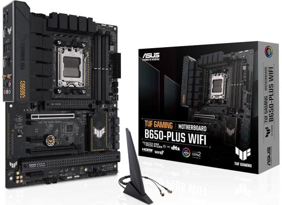 ASUS TUF GAMING B650-PLUS WIFI (Wi-Fi 6) AMD RYZEN 7000 8000 9000 Series AM5/DDR5/PCIe 4.0/3xM.2 - ATX Gaming MotherBoard