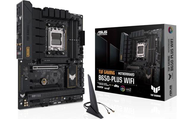 ASUS TUF GAMING B650-PLUS WIFI (Wi-Fi 6) AMD RYZEN 7000 8000 9000 Series AM5/DDR5/PCIe 4.0/3xM.2 - ATX Gaming MotherBoard