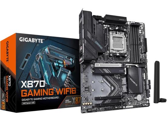 GIGABYTE X870 GAMING WIFI6 AMD RYZEN 7000 8000 9000 Series AM5/DDR5/PCIe 5.0/3xM.2 - ATX Gaming MotherBoard