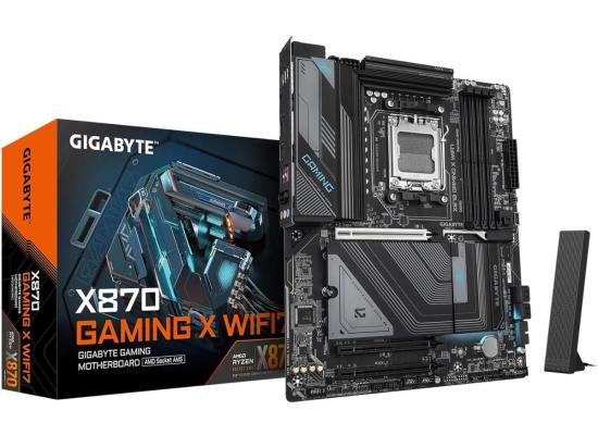 GIGABYTE X870 GAMING X WIFI7 AMD RYZEN 7000 8000 9000 Series AM5/DDR5/PCIe 5.0/3xM.2 - ATX Gaming MotherBoard