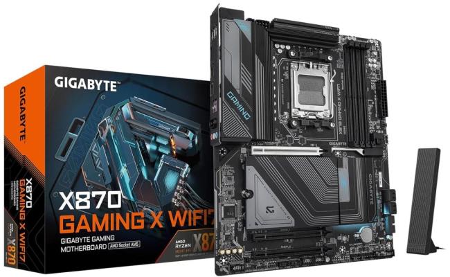 GIGABYTE X870 GAMING X WIFI7 AMD RYZEN 7000 8000 9000 Series AM5/DDR5/PCIe 5.0/3xM.2 - ATX Gaming MotherBoard