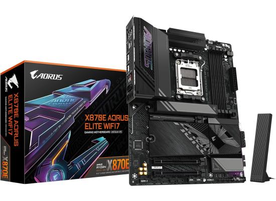 GIGABYTE X870E AORUS ELITE (Wi-Fi 7) AMD RYZEN 7000 8000 9000 Series AM5/DDR5/PCIe 5.0/4xM.2 - ATX Gaming MotherBoard
