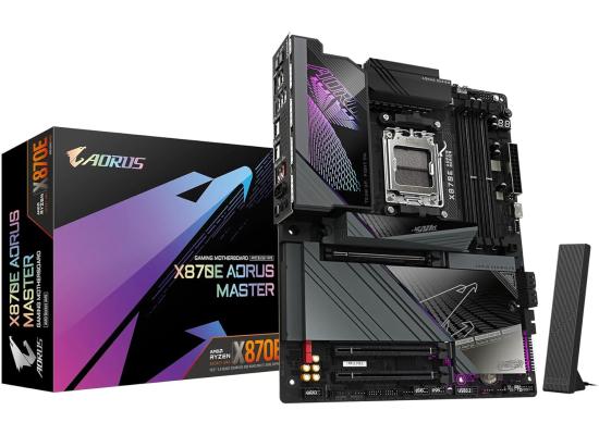 GIGABYTE X870E AORUS MASTER (Wi-Fi 7) AMD RYZEN 7000 8000 9000 Series AM5/DDR5/PCIe 5.0/4xM.2 - ATX Gaming MotherBoard
