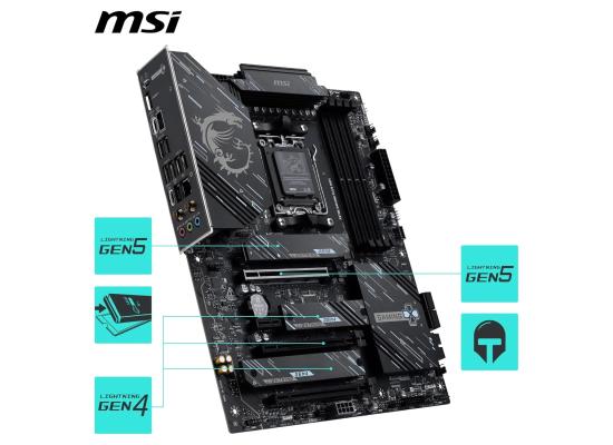MSI X870E GAMING PLUS WIFI (Wi-Fi 7) AMD RYZEN 7000 8000 9000 Series AM5/DDR5/PCIe 5.0/3xM.2 - ATX Gaming MotherBoard