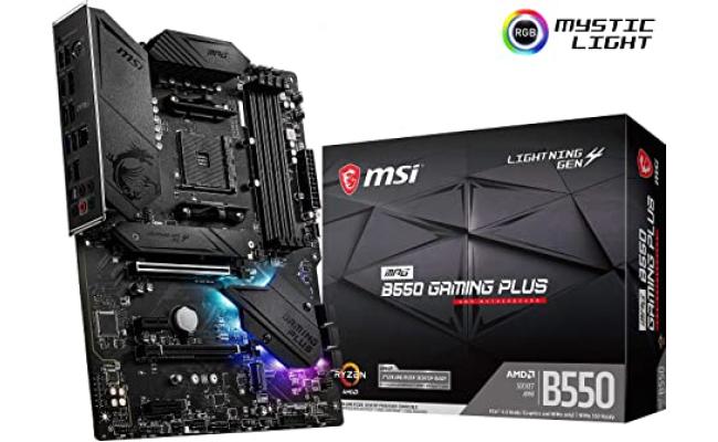 MSI MAG B550 GAMING-PLUS AMD B550 ATX M.2 PCIE 4.0 Motherboard