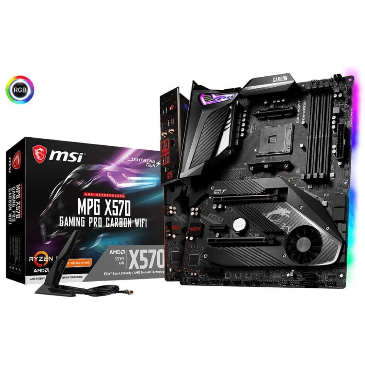 MSI AMD RYZEN MPG X570 GAMING PRO CARBON WIFI PCIE 4.0