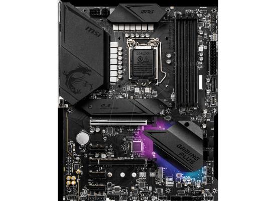 MSI MPG Z490 Gaming Plus Gaming Motherboard DDR4, CF, Dual M.2 Slots, USB 3.2 Gen 2 Motherboard LGA 1200