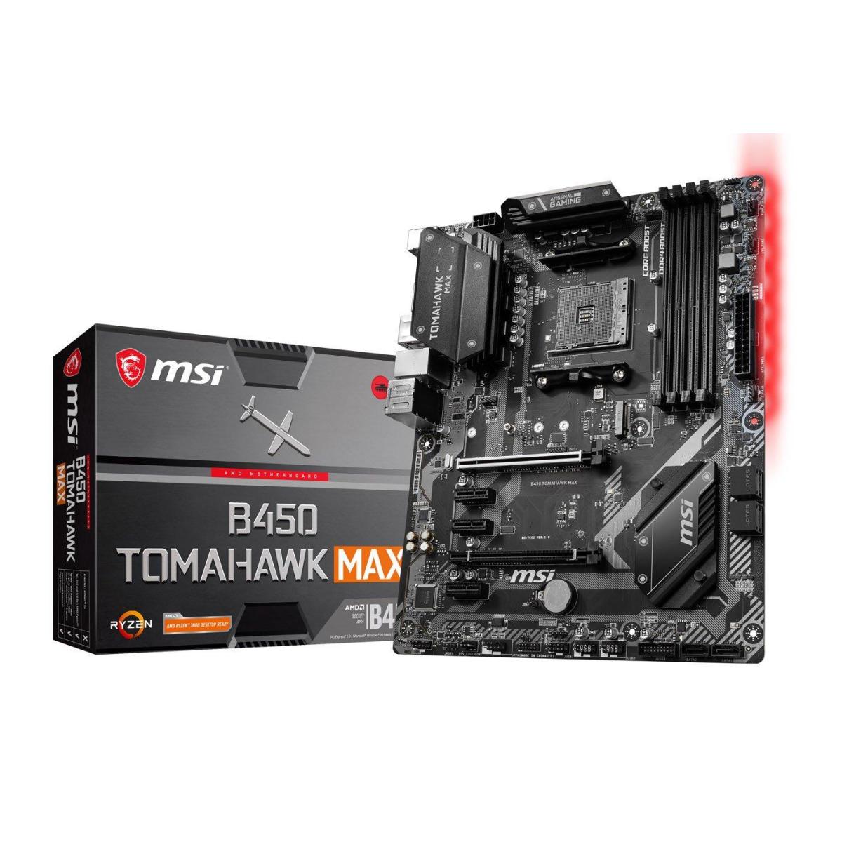 MSI AMD RYZEN B450 TOMAHAWK MAX M.2 PCIE 4.0 Motherboard