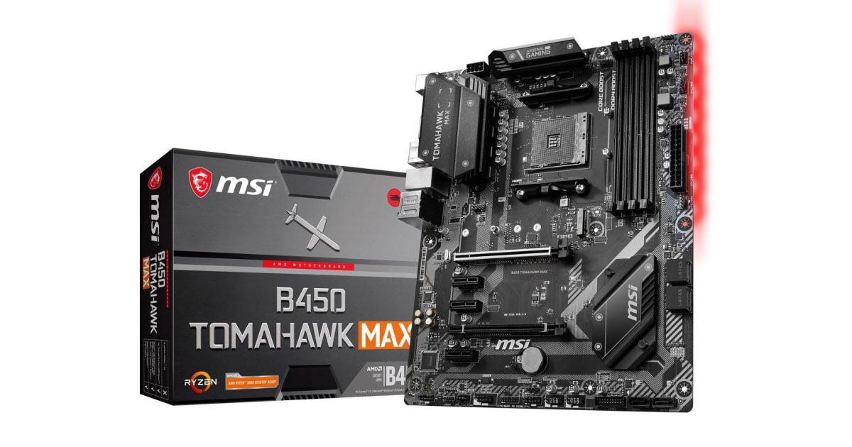 MSI AMD RYZEN B450 TOMAHAWK MAX M.2 PCIE 4.0 Motherboard 