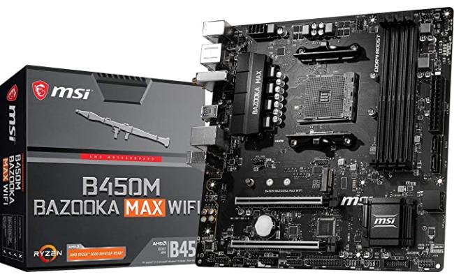 MSI AMD RYZEN B450M BAZOOKA MAX WIFI M.2 PCIE 4.0 Motherboard