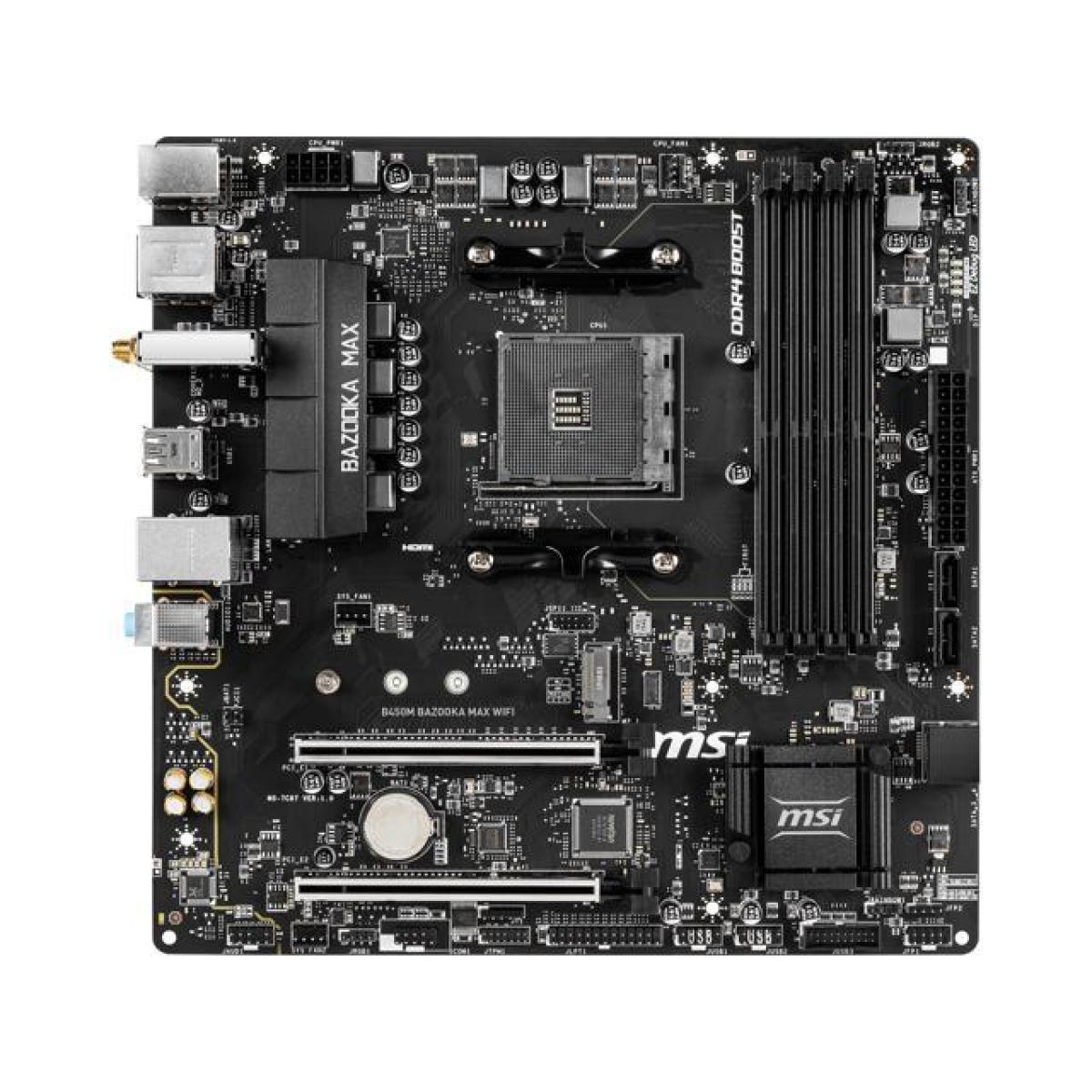 MSI AMD RYZEN B450M BAZOOKA MAX WIFI M.2 PCIE 4.0 Motherboard | b450