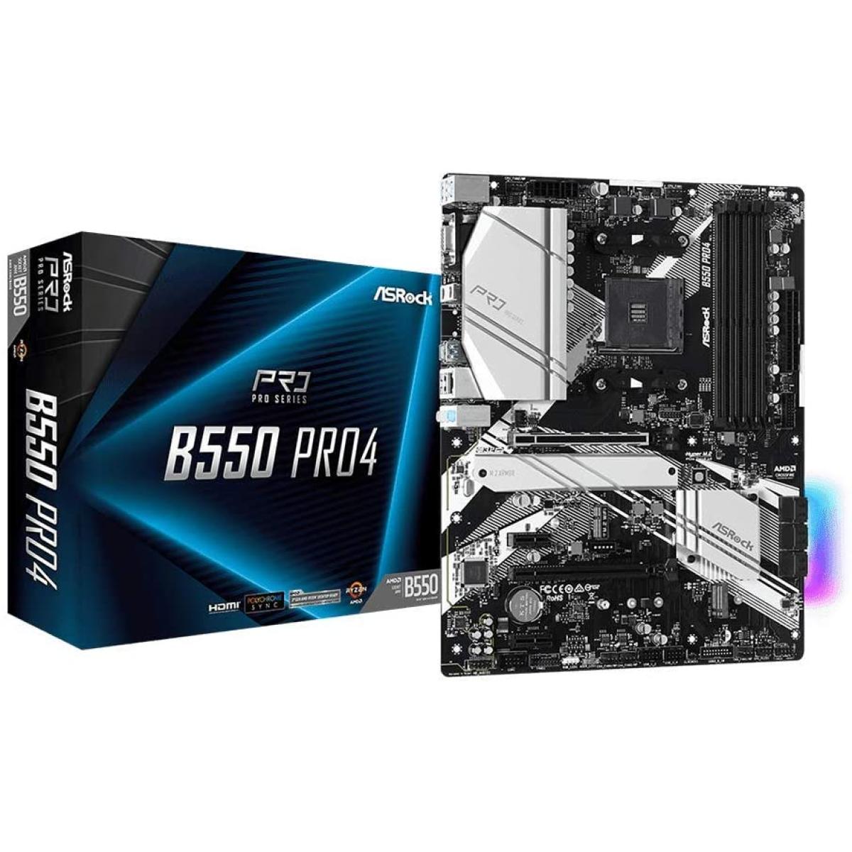 ASROCK AMD B550 Pro4 RGB M.2 ATX Motherboard