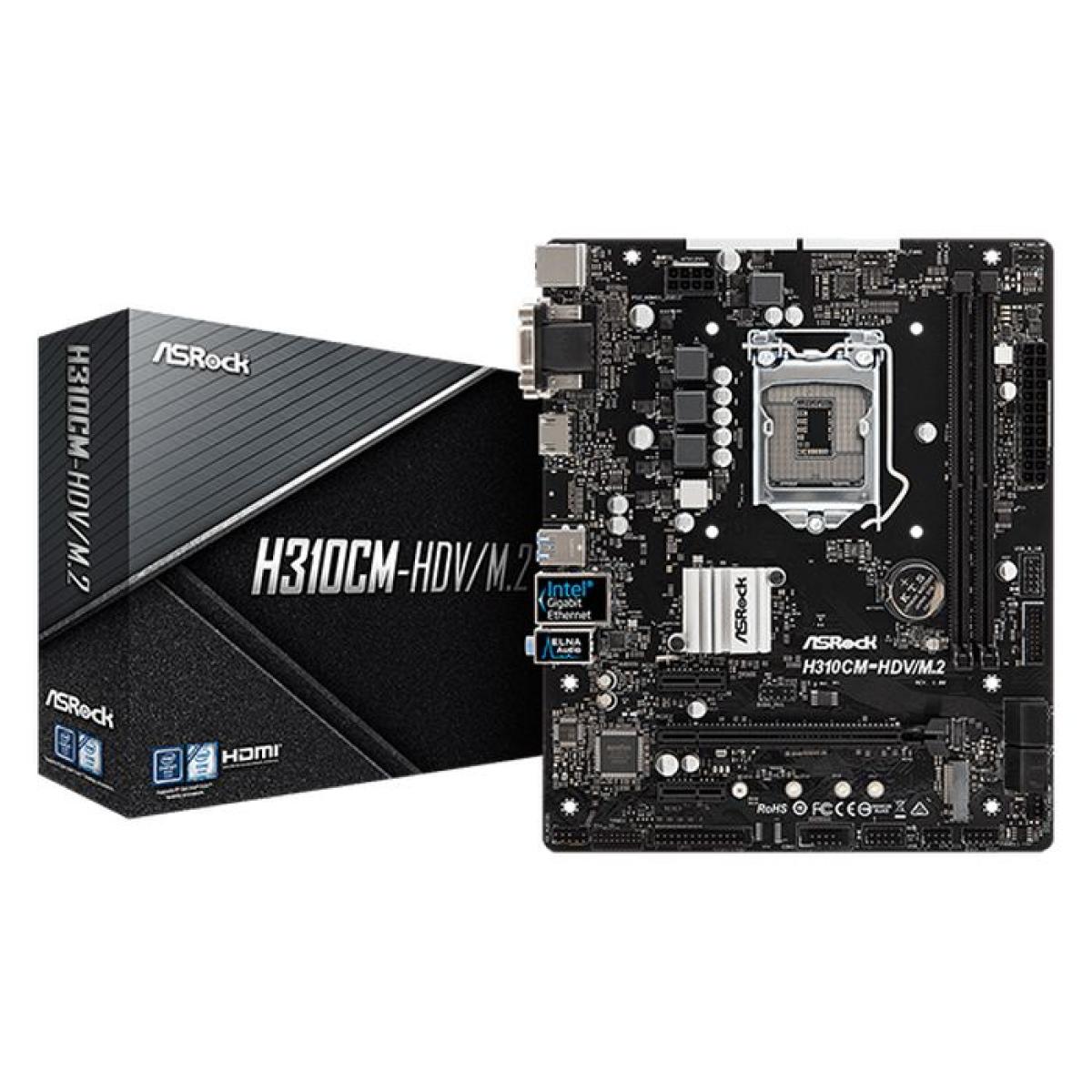 ASROCK H310CM-HDV/M.2 mATX Motherboard LGA1151