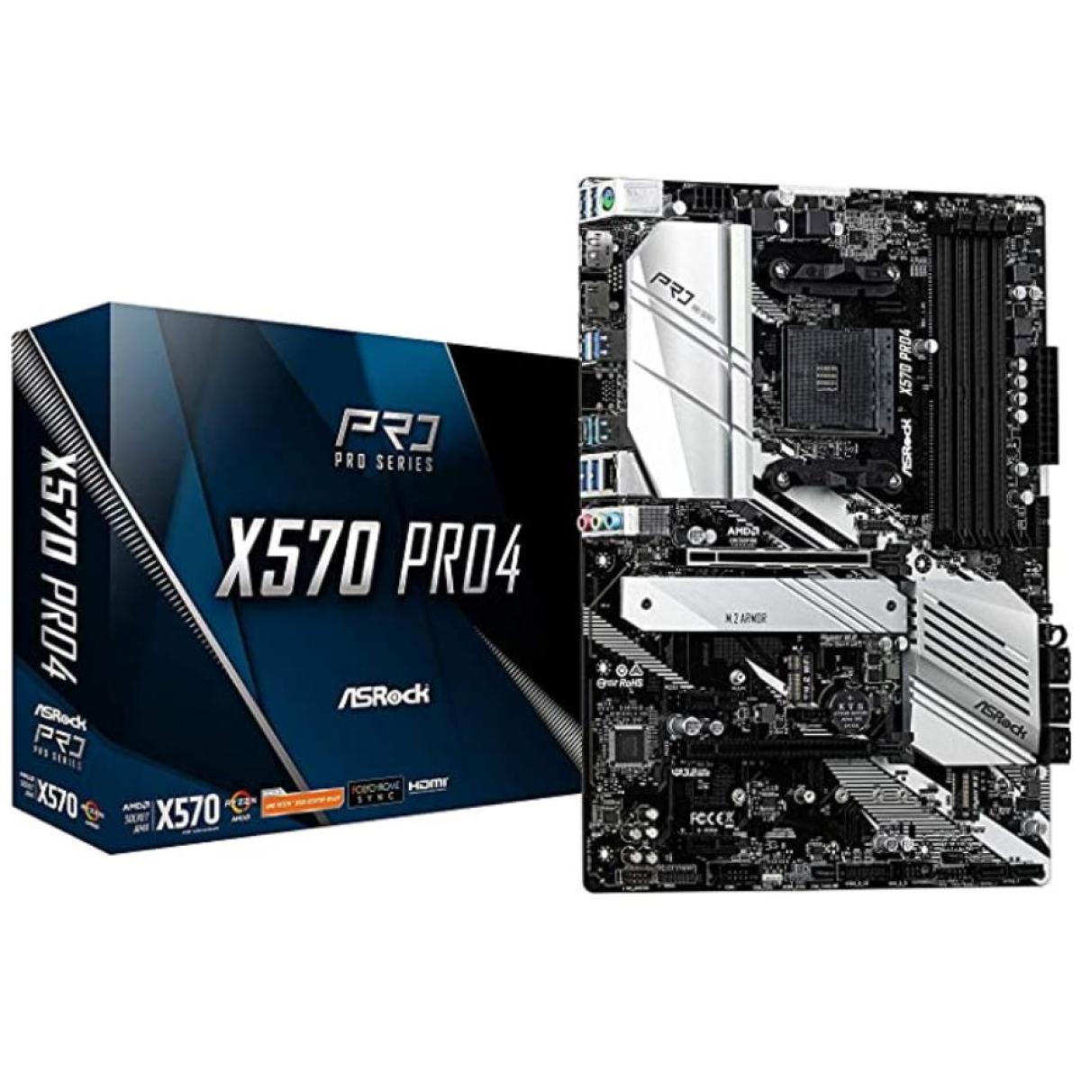 ASROCK X570 Pro4 DUAL M.2 ATX Motherboard