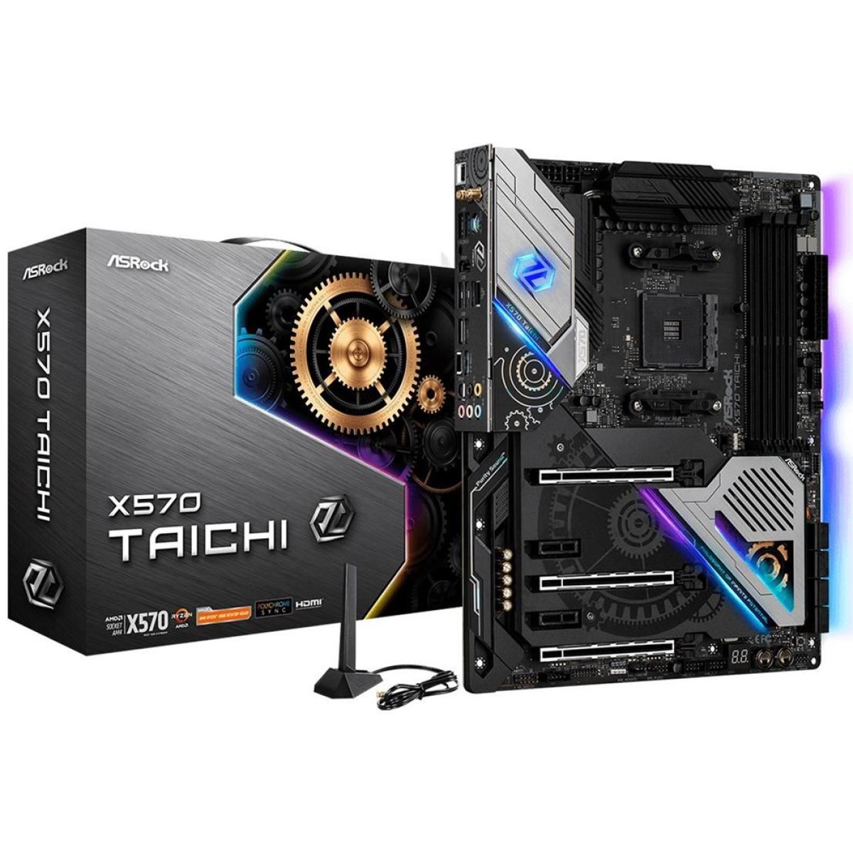 ASROCK X570 Taichi Wi-Fi 6 RGB Dual M.2 ATX Motherboard LGA1151