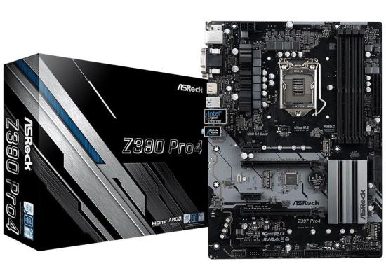 ASROCK Z390 Pro4 Dual M.2 ATX Motherboard LGA1151 