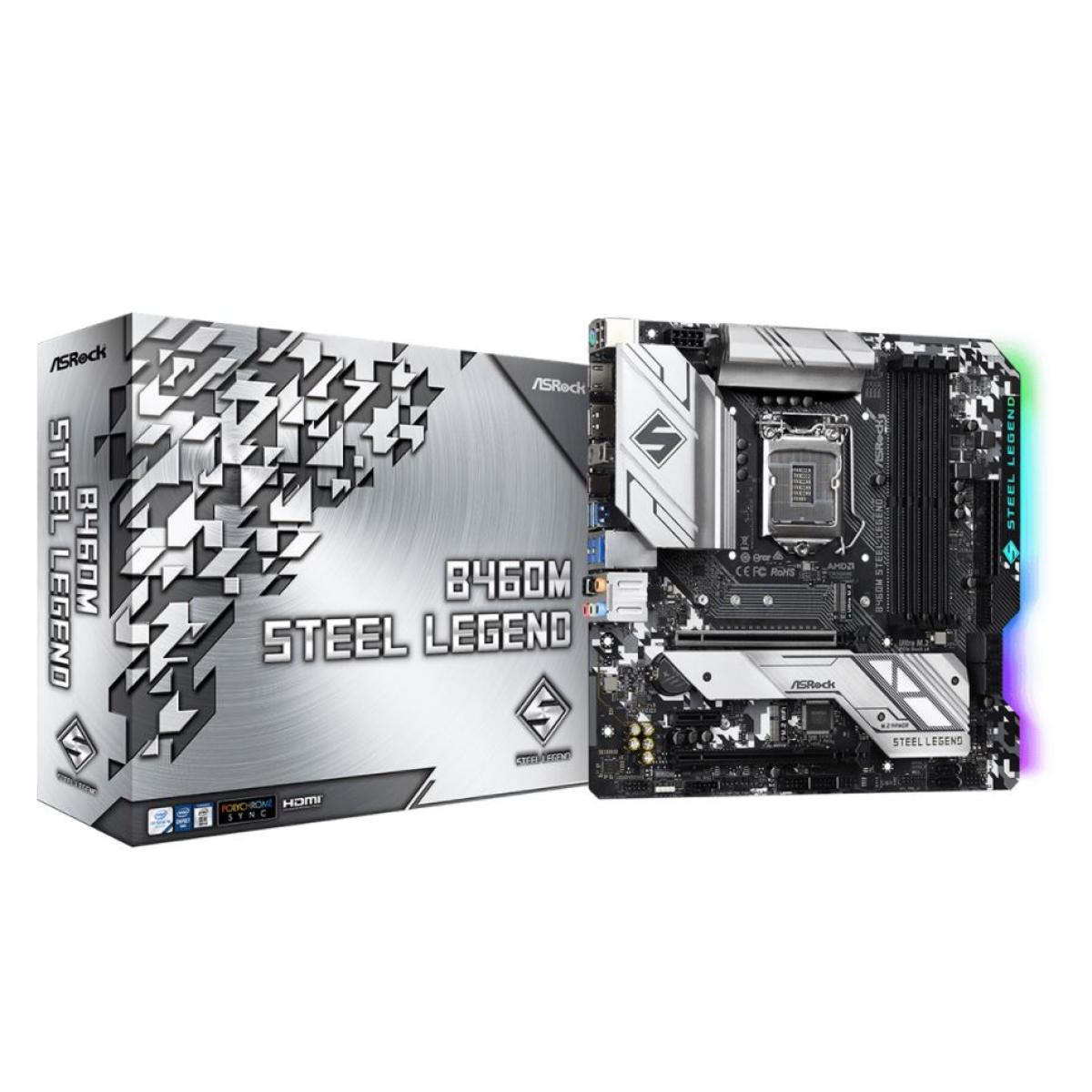 ASROCK B460M Steel Legend Ultra M.2 mATX Motherboard LGA1200