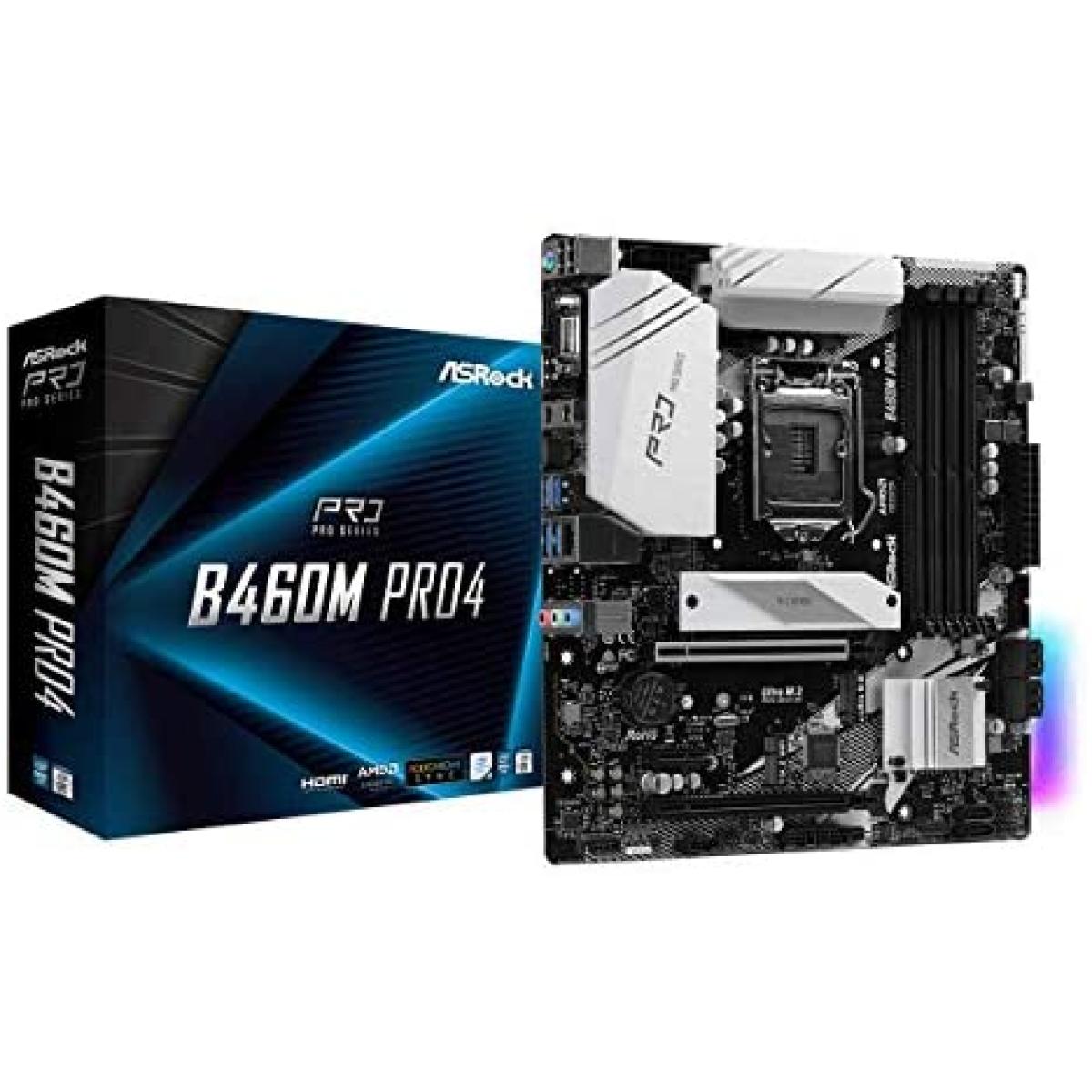 ASROCK B460M Pro4 M.2 mATX Motherboard LGA1200