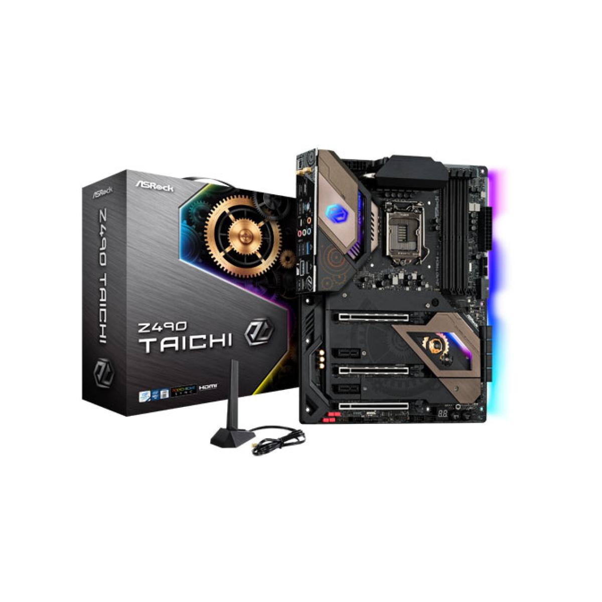 ASROCK Z490 Taichi RGB Dual M.2 WI-FI 6 ATX Motherboard LGA1151