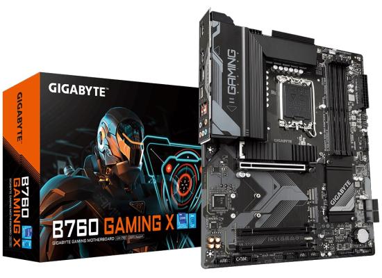 GIGABYTE B760 GAMING X, Intel 14th 13th 12th Series, LGA 1700/DDR5/PCIe 4.0/3xM.2 - ATX Gaming MotherBoard