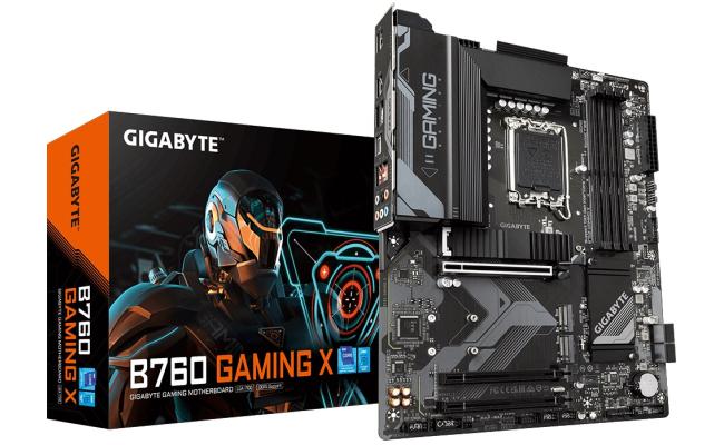 GIGABYTE B760 GAMING X, Intel 14th 13th 12th Series, LGA 1700/DDR5/PCIe 4.0/3xM.2 - ATX Gaming MotherBoard