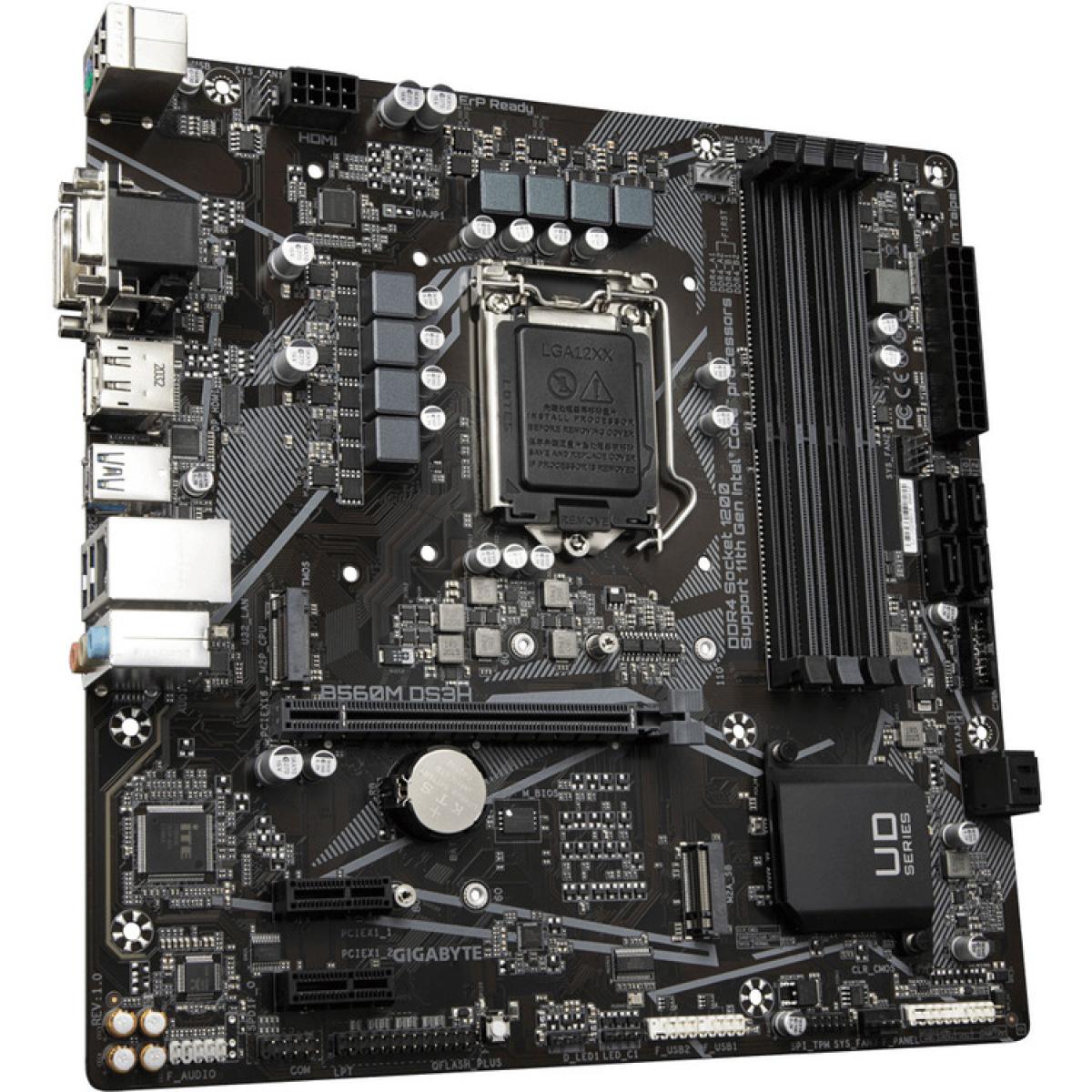 GIGABYTE B560M DS3H LGA1200/Intel/Micro-ATX/M.2/PCIe 4.0/USB 3.2 Gen1/GbE LAN-Motherboard