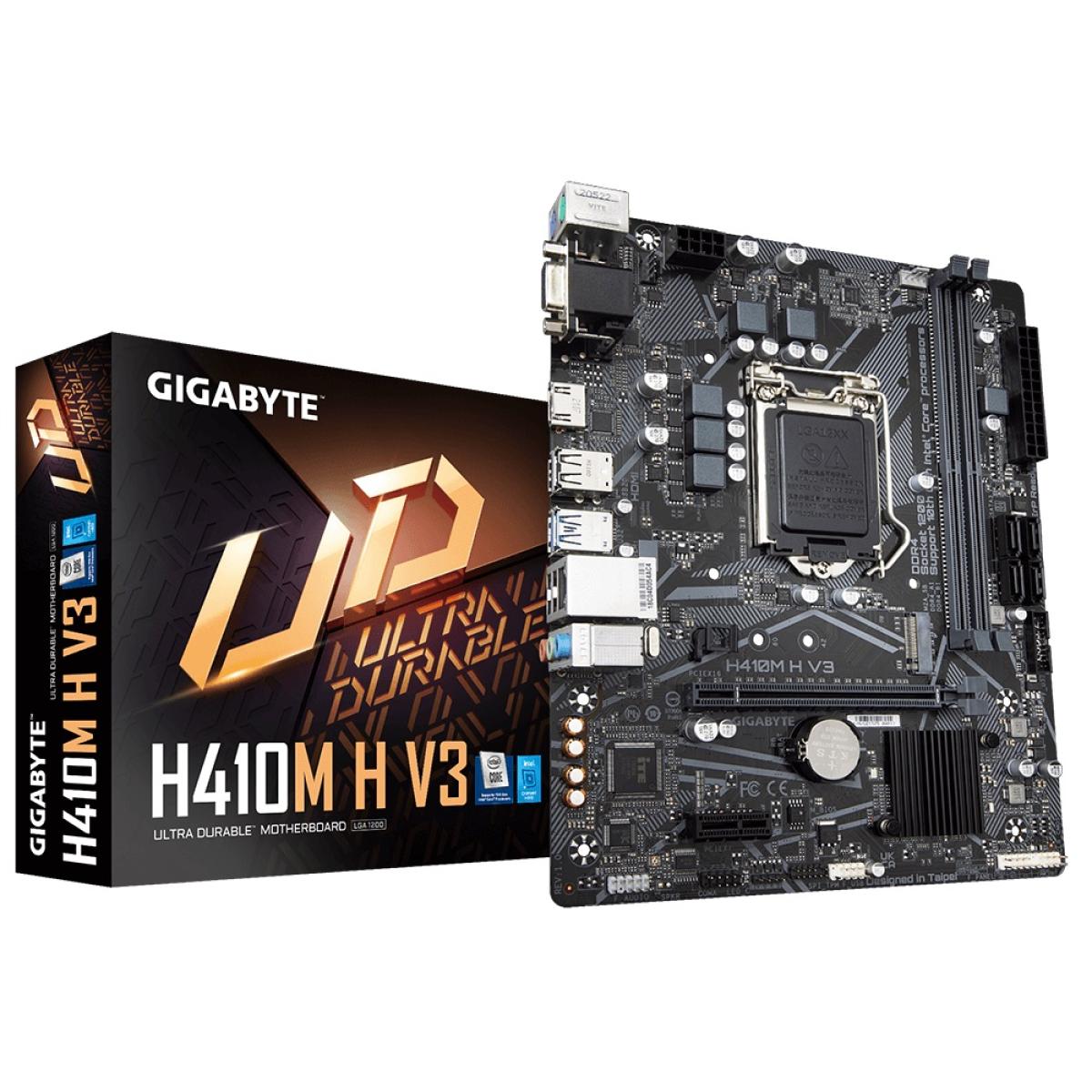 GIGABYTE H410M H V3 Intel H410 LGA 1200 USB 3.1 M.2 Motherboard