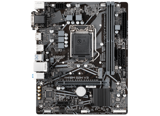 GIGABYTE H410M S2H V3 Intel H410  LGA 1200 USB 3.1 M.2 Motherboard