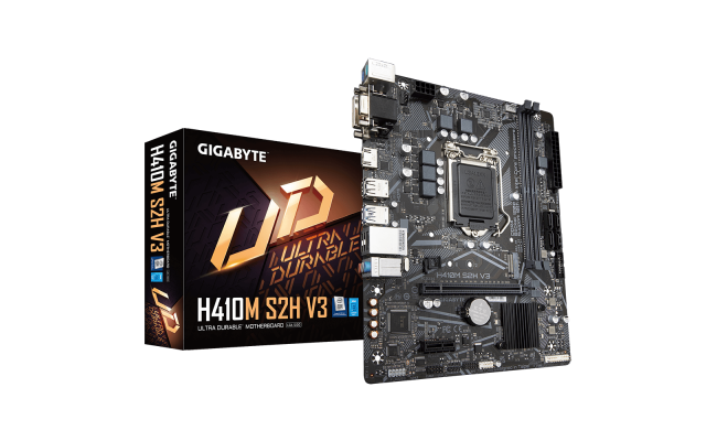 GIGABYTE H410M S2H V3 Intel H410  LGA 1200 USB 3.1 M.2 Motherboard