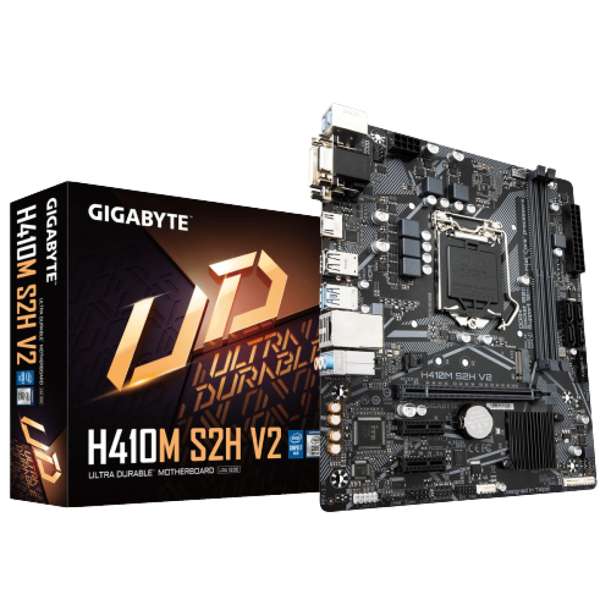 GIGABYTE H410M S2H V2 Intel H410 LGA 1200 USB 3.1 M.2 Motherboard