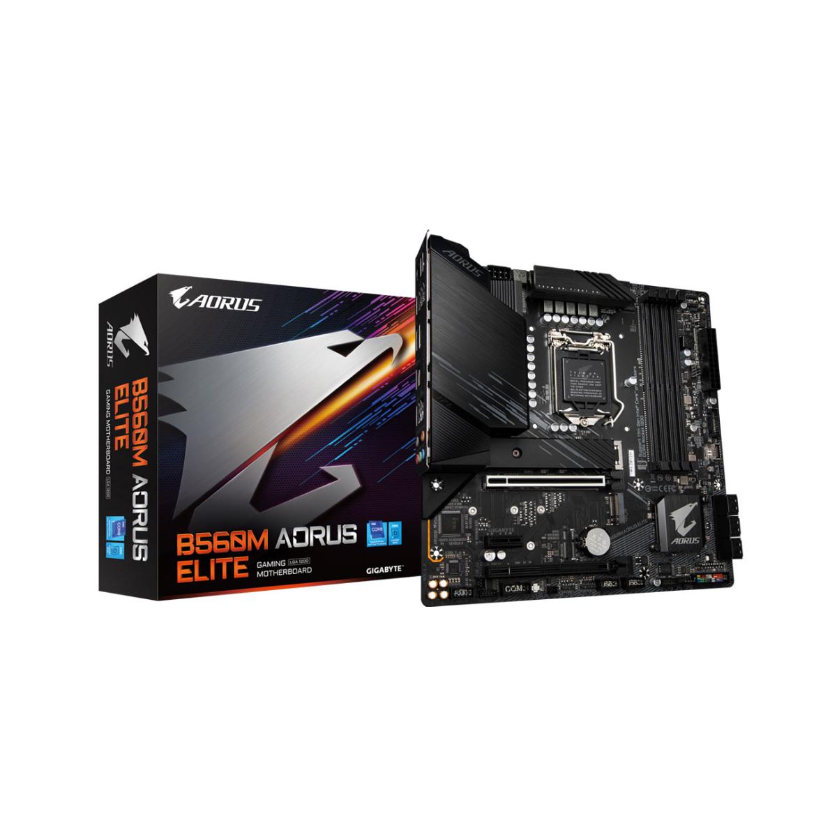 Gigabyte B560M AORUS ELITE Intel B560 11th Generation Intel LGA1200 Micro-ATX Desktop Motherboard