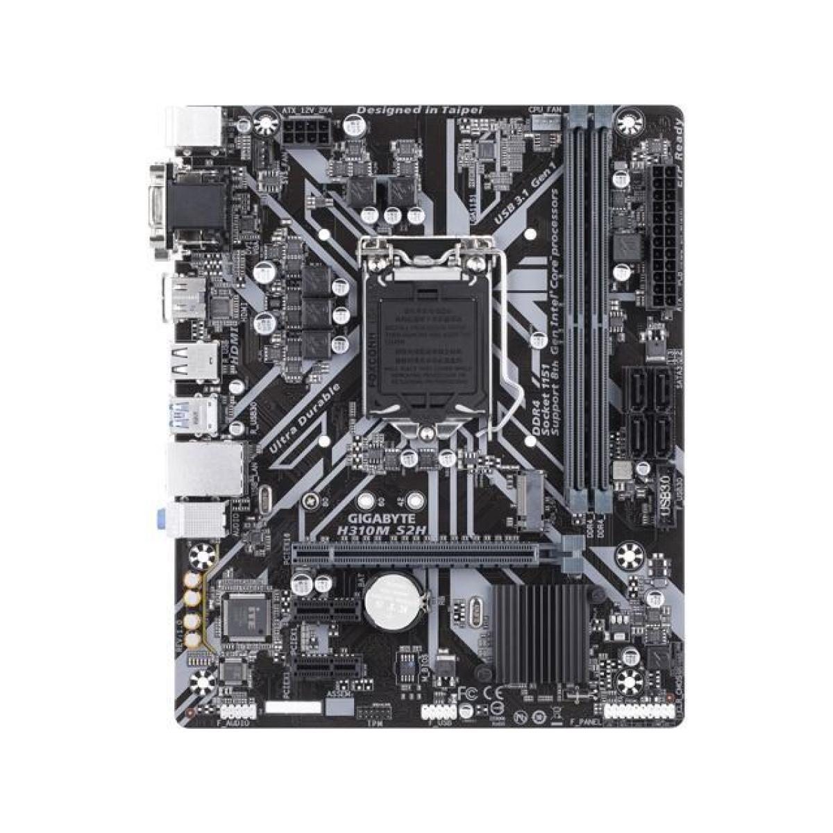 GIGABYTE H310M S2H with M.2 MicroATX Motherboard | H310 S2H | OS | Jordan