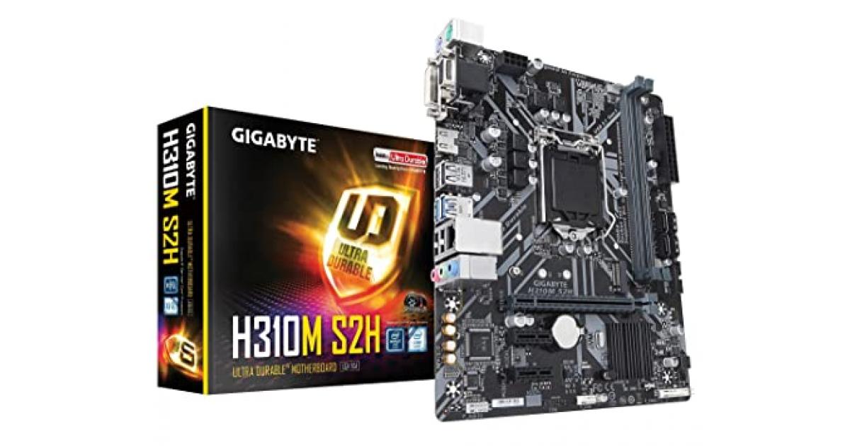 GIGABYTE H310M S2H with M.2 MicroATX Motherboard | H310 S2H | OS | Jordan