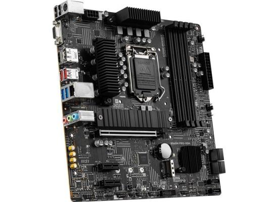 MSI B560M PRO-VDH 11th/10th Gen Intel Core, LGA 1200 Socket, DDR4, PCIe 4, CFX, M.2 Slots, USB 3.2 mATX Motherboard