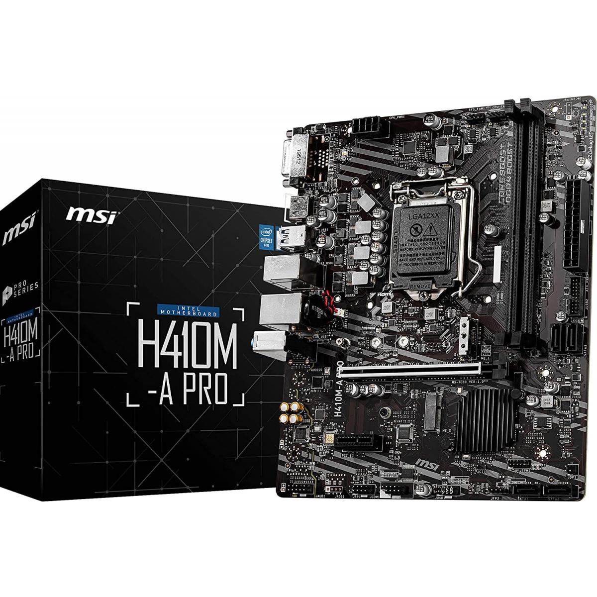 MSI H410M-A PRO Intel H410 M.2 Micro ATX Motherboard