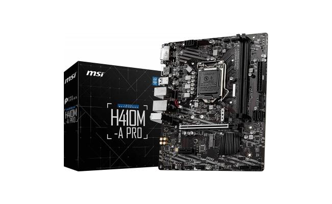 MSI H410M-A PRO Intel H410 M.2 Micro ATX Motherboard